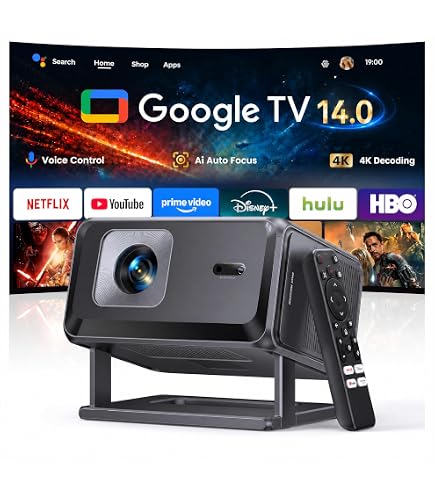 Amazon.com: Portable Smart Projector [Google TV 14.0 & 4K Support